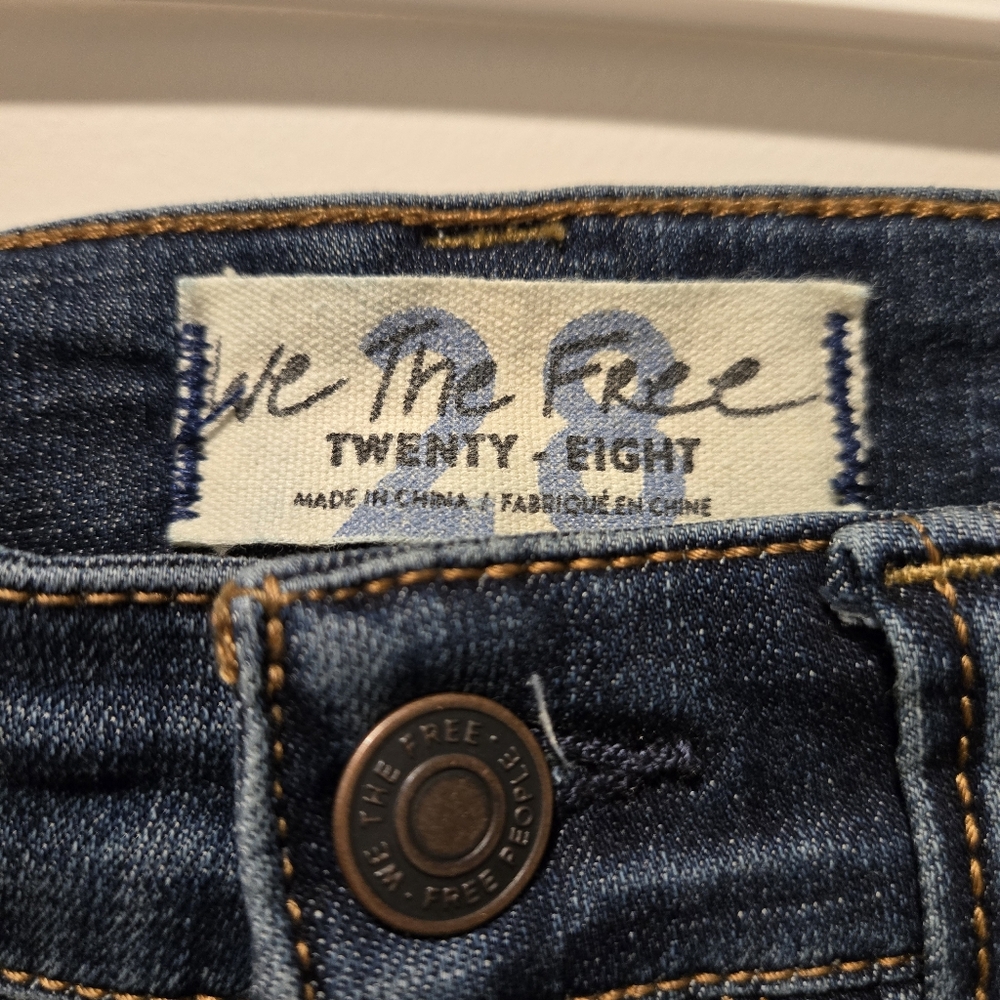 We The Free Women's Irreplaceable Button Fly High Rise Flare Jeans - Size 28 - Picture 3 of 5